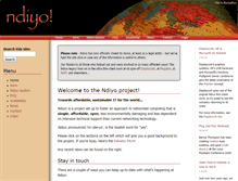 Tablet Screenshot of ndiyo.org